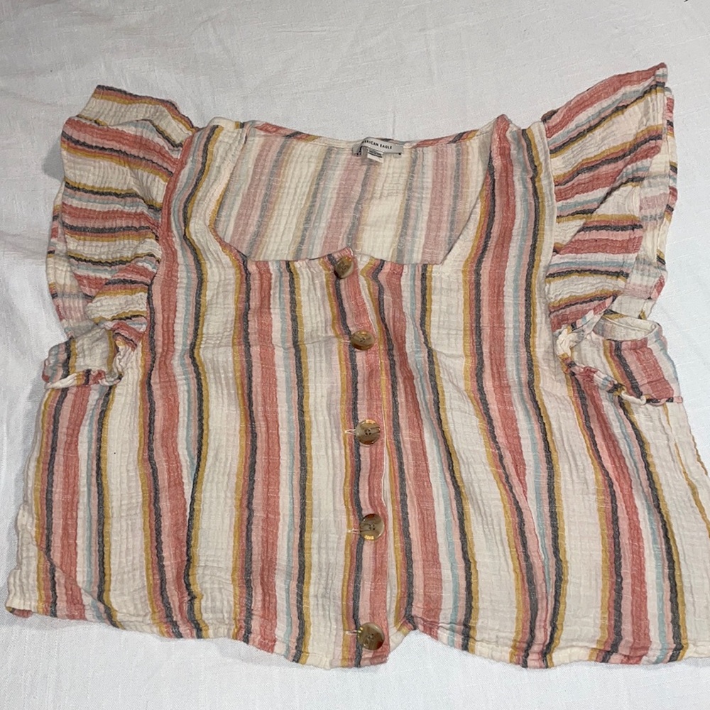 American Eagle cropped blouse
